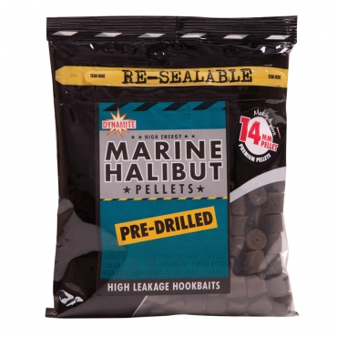 Dynamite Baits Marine Halibut Pellets 14 mm Pre-Drilled 350g